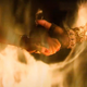 Leti and Hattie hold hands through the flames of the Tulsa Massacre.
